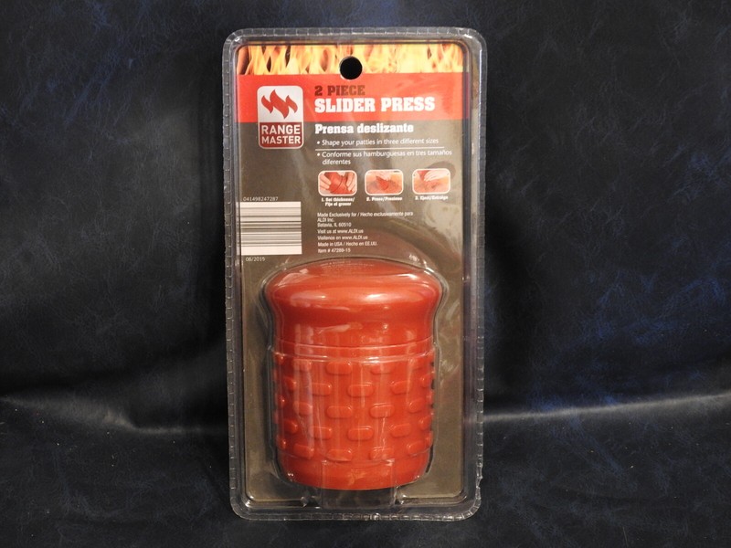 Range Master 2-Piece Slider Press - Burgers Output in 3 DIfferent Sizes - NIP gallery