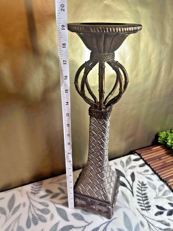 Decorative Pillar Candle Holder – Elegant Metal Stand for Home or Event Decor gallery