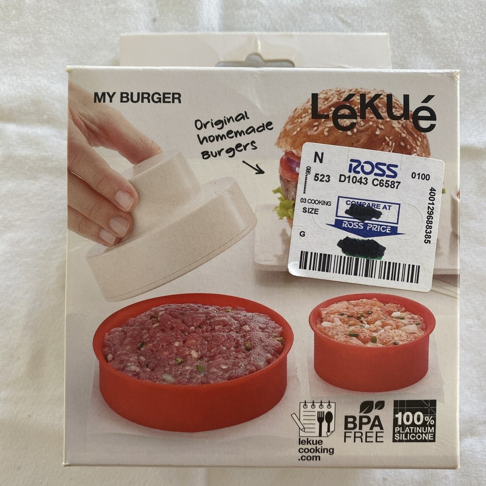 Lekue Burger Maker - My Burger Press - Salmon, Veggie, Regular Burgers