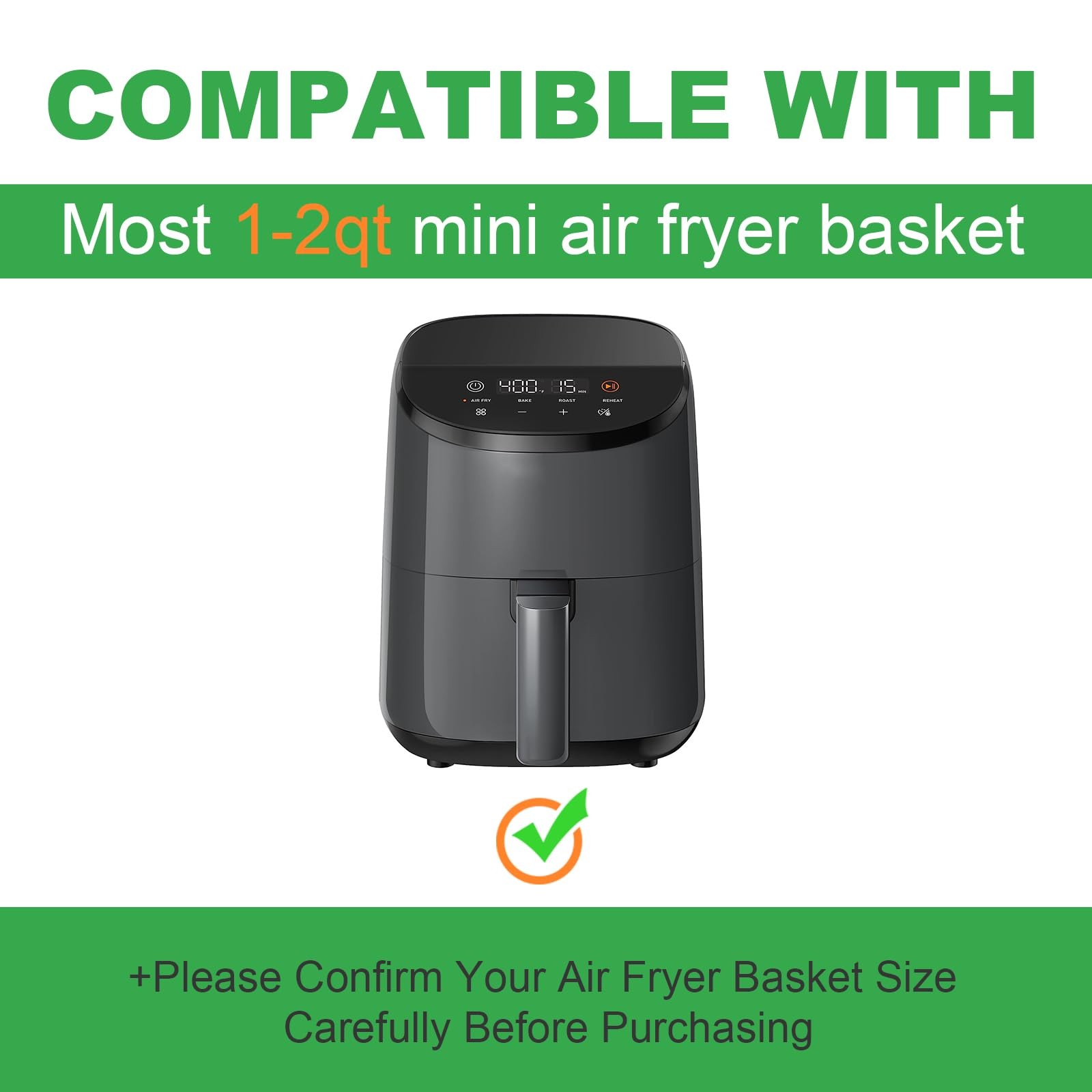 Small Air Fryer Liners Disposable Compatible with COSORI 2.1 Qt small gallery