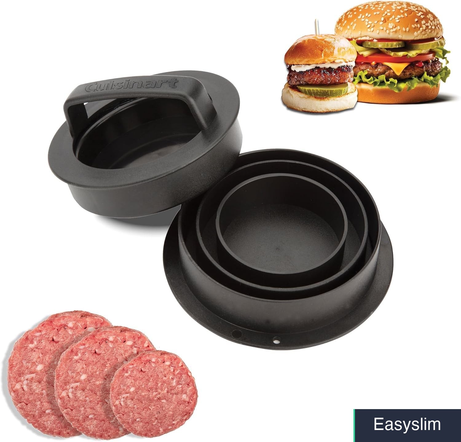 Burger Press 4-in-1 Stuffed Burgers Sliders Regular Thick Patties gallery