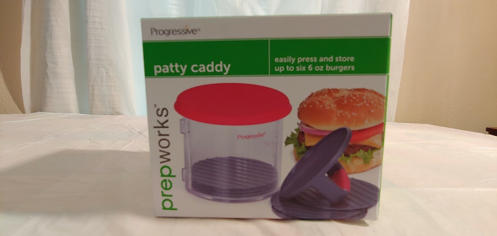 Prepworks by Progressive Hamburger Patty Caddy, Press and Storage Container gallery