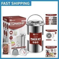 Compact Ham Press Mold for Homemade Deli Meats with Silicone Mitts & Recipes