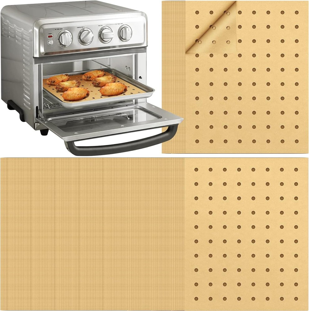 Air Fryer Disposable Parchment Paper Liners: 150pcs 9x11inch, Unbleached