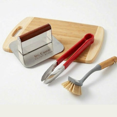 Stainless Steel 4-piece Bacon Press Bundle Set