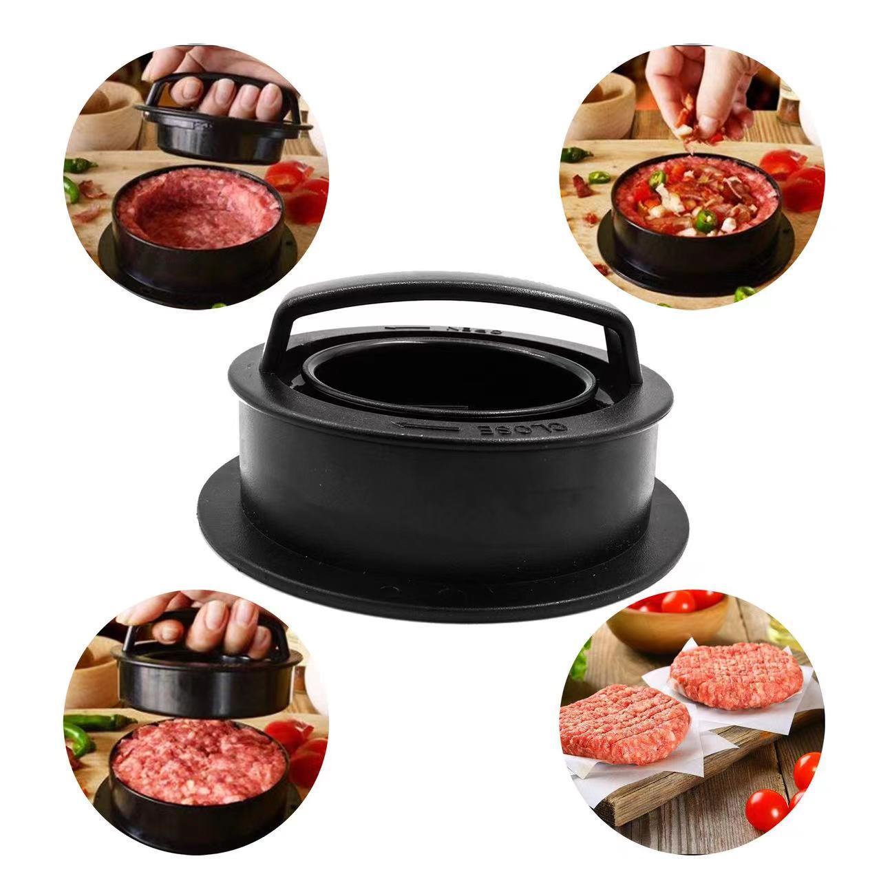 Round Meat Patty Press Thickened Molding Manual Burger Meat Press gallery