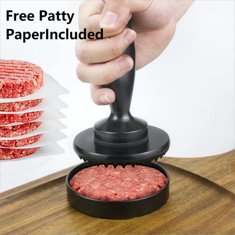 Premium Burger Patty Maker with 100 Wax Paper - Create Gourmet Burgers at Home gallery
