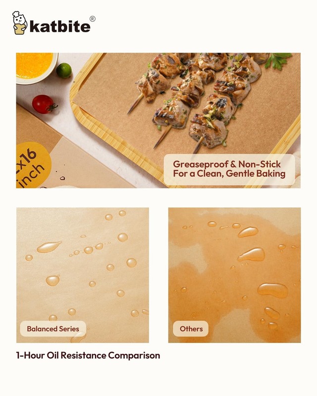 Katbite 220 Pcs Parchment Paper Sheets, 12x16 Inch 220 Pcs, 12"x16“-220 gallery