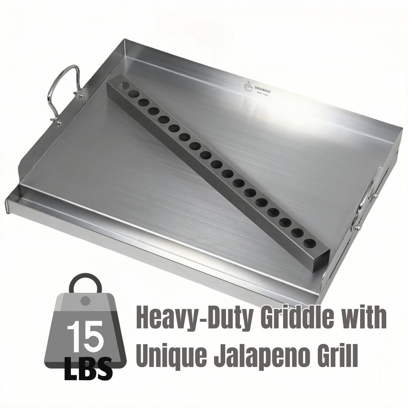 Universal Stainless Steel Flat Top Griddle Insert for Gas & Charcoal Grills R gallery