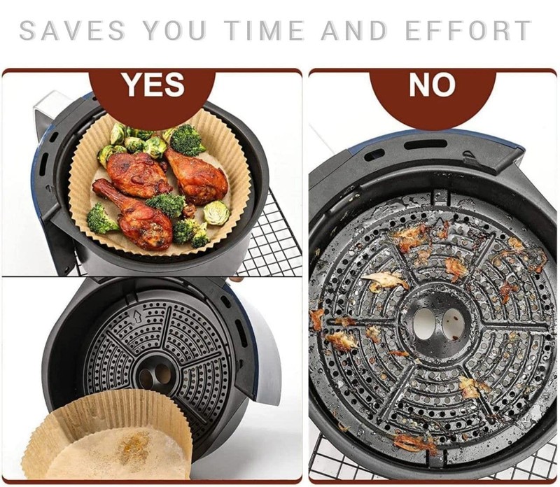 S&S Loyal Air Fryer Disposable Paper Liner, 100PCS Non-stick Air... gallery