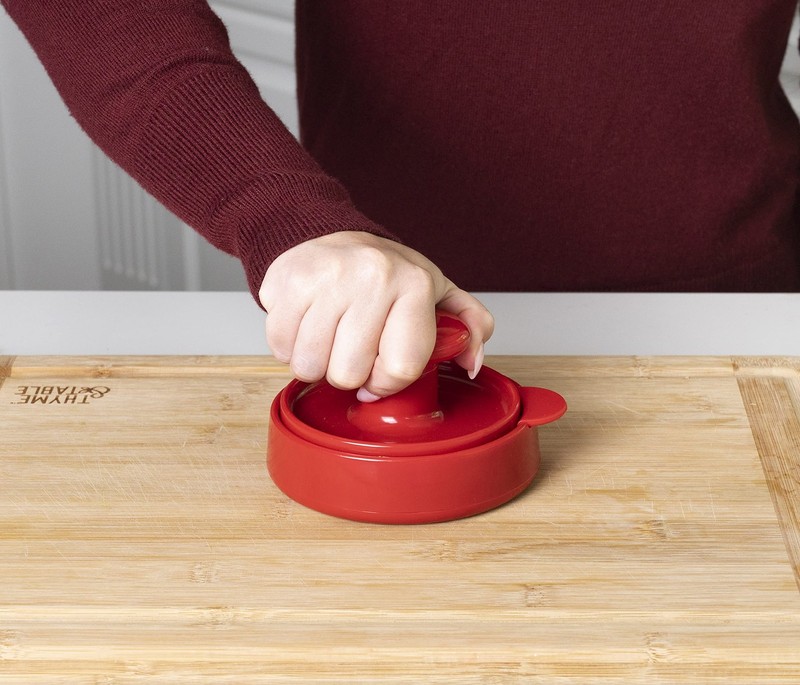 Joie Burger Press and Patty Maker, LFGB Approved BPA Free, One Size, Red gallery