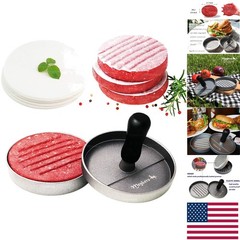 High-Quality Burger Press with 100 Parchment Papers – Ideal for Gourmet Patties