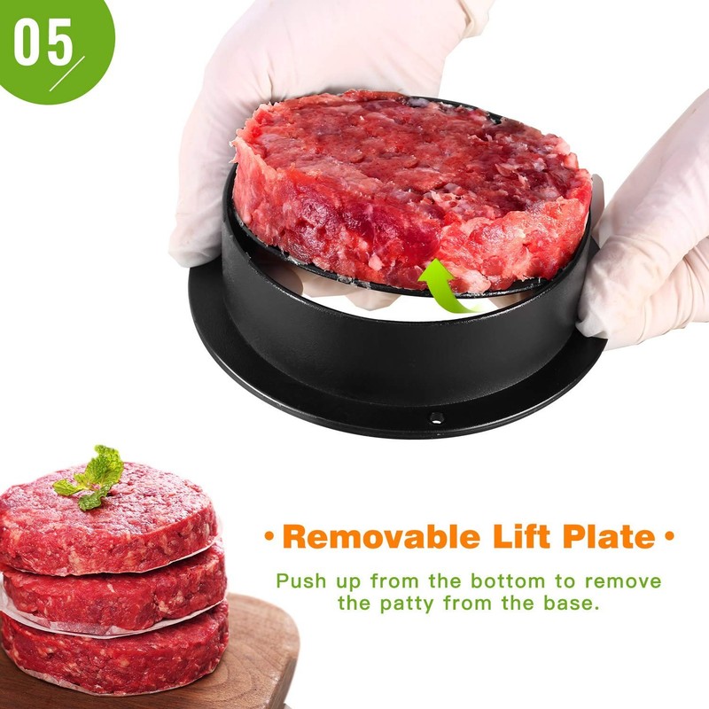 Nuovoware 3 in 1 Burger Press, Hamburger Press Patty Stuffed Burger Maker gallery