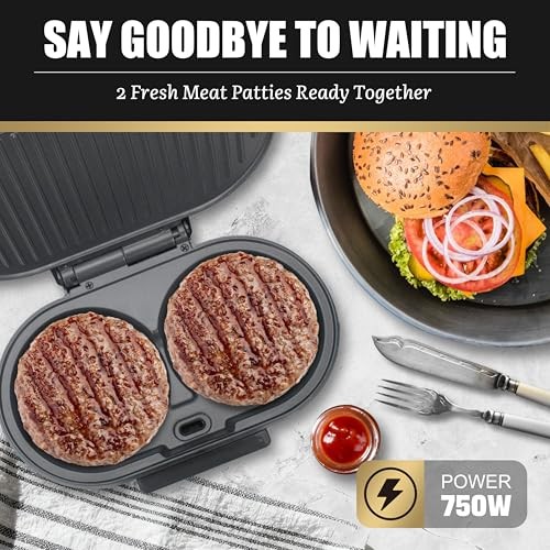 FineMade Maker, Breakfast Sandwich Maker, Burger Press Patty Double Mini Grill gallery