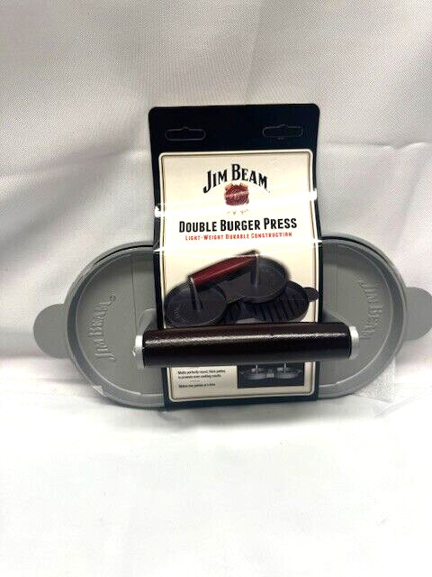 Jim Beam Non Stick Heavy Duty Aluminum Double Burger Grilling Patty Press JB0169 gallery