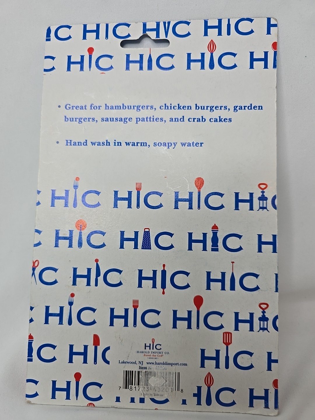 New HIC Kitchen 1/4 lb Burger Press Chicken Hamburger Crab Cake Sausage Patties gallery