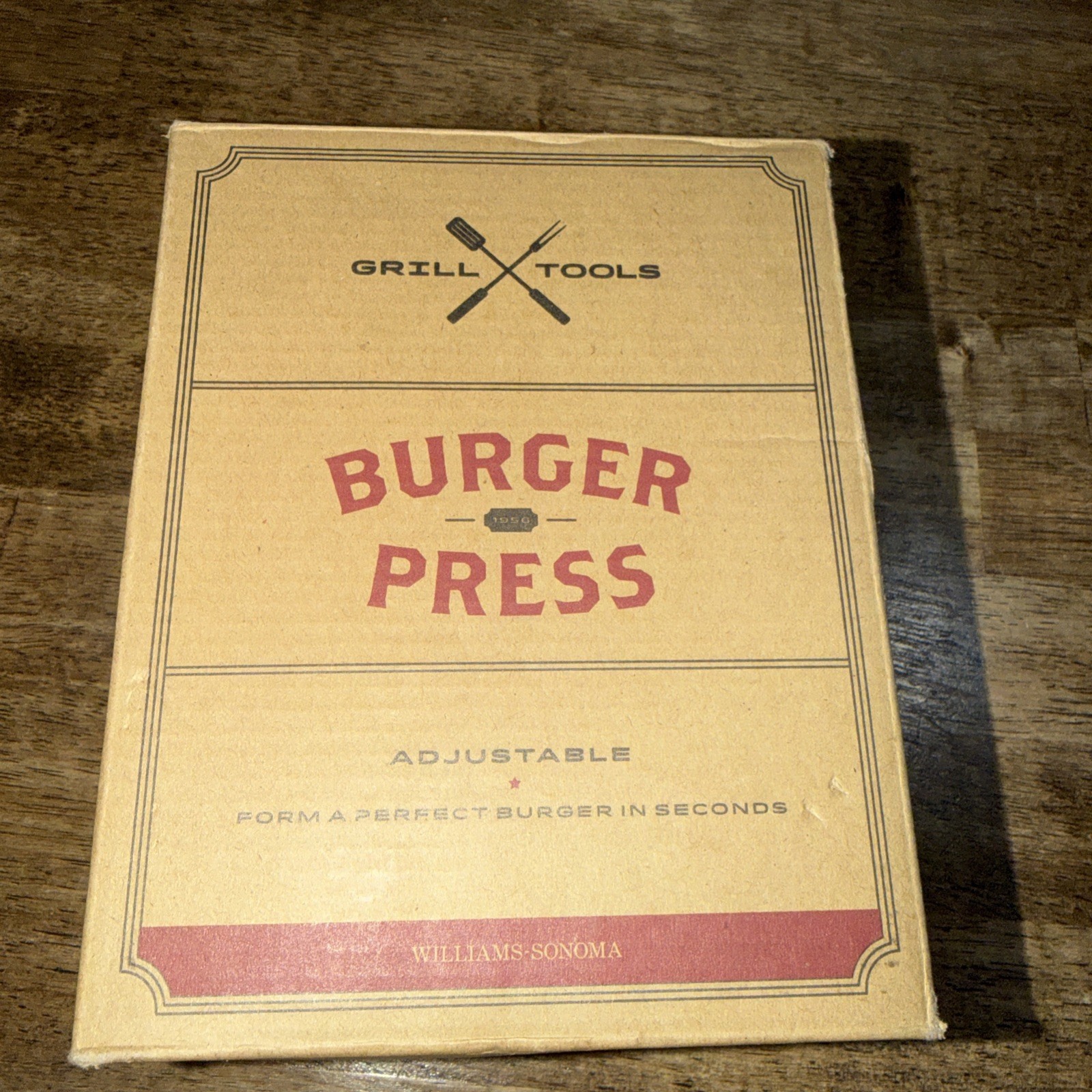Williams Sonoma Adjustable Nonstick Heavy Duty Cast Aluminum Burger Press gallery