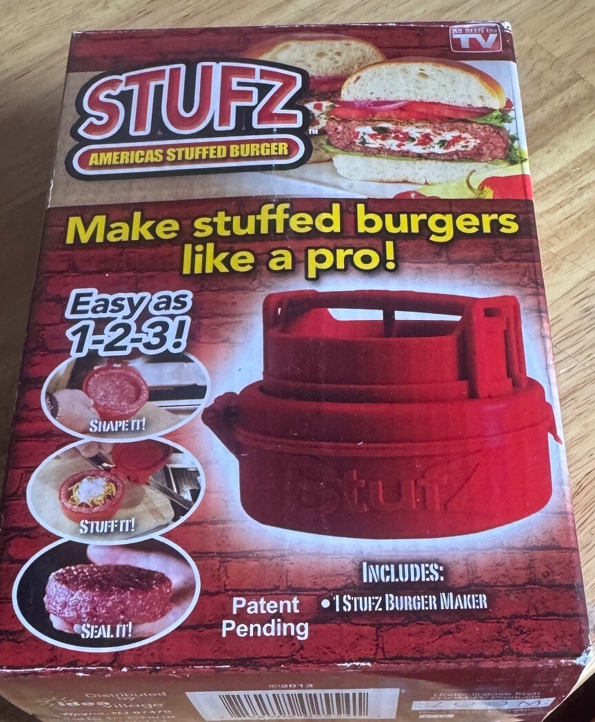 Stufz Stuffed Burger Press Hamburger Patty Maker As Seen On TV gallery