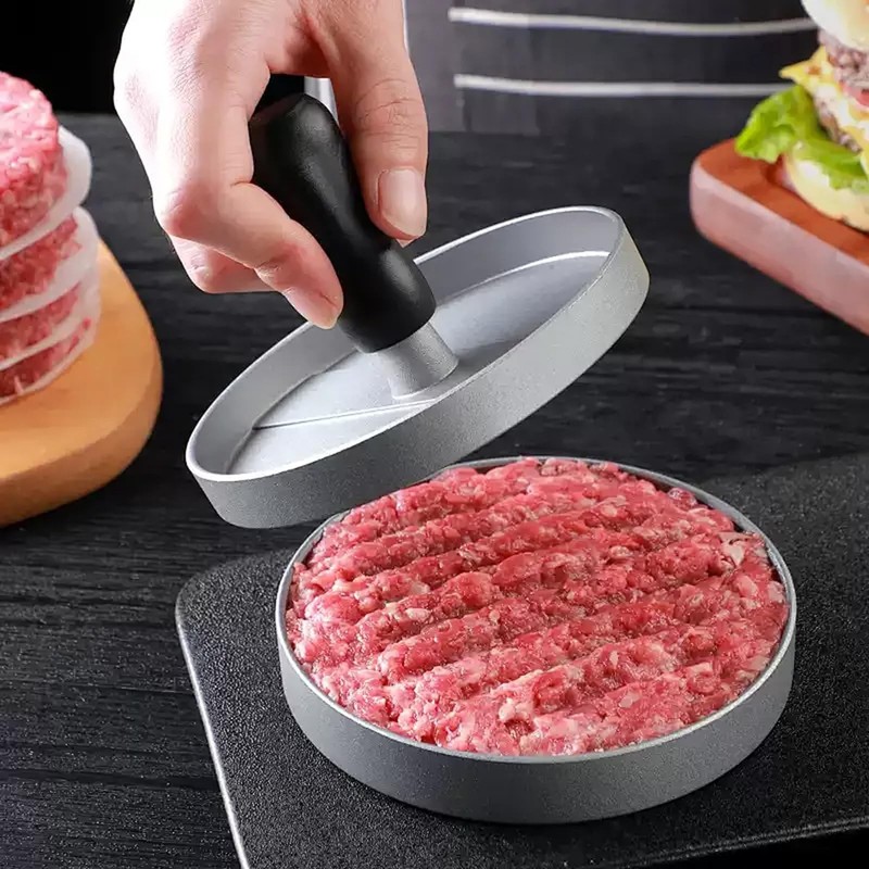 100 PCS Papers Aluminum Burger Press Hamburger Patty Maker NonStick Mold gallery