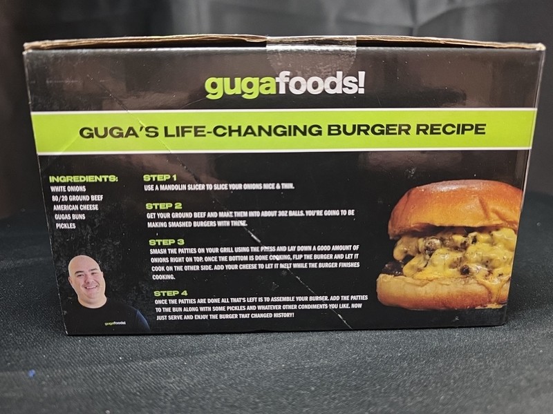 Guga Foods! Adjustable Burger Press Makes 3 Different Size Burgers - NEW gallery