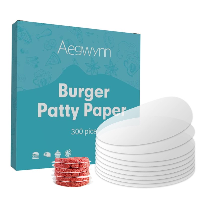 Aegwynn Hamburger Patty Paper Round 4.5 Inch 300 Pcs, Parchment inch gallery