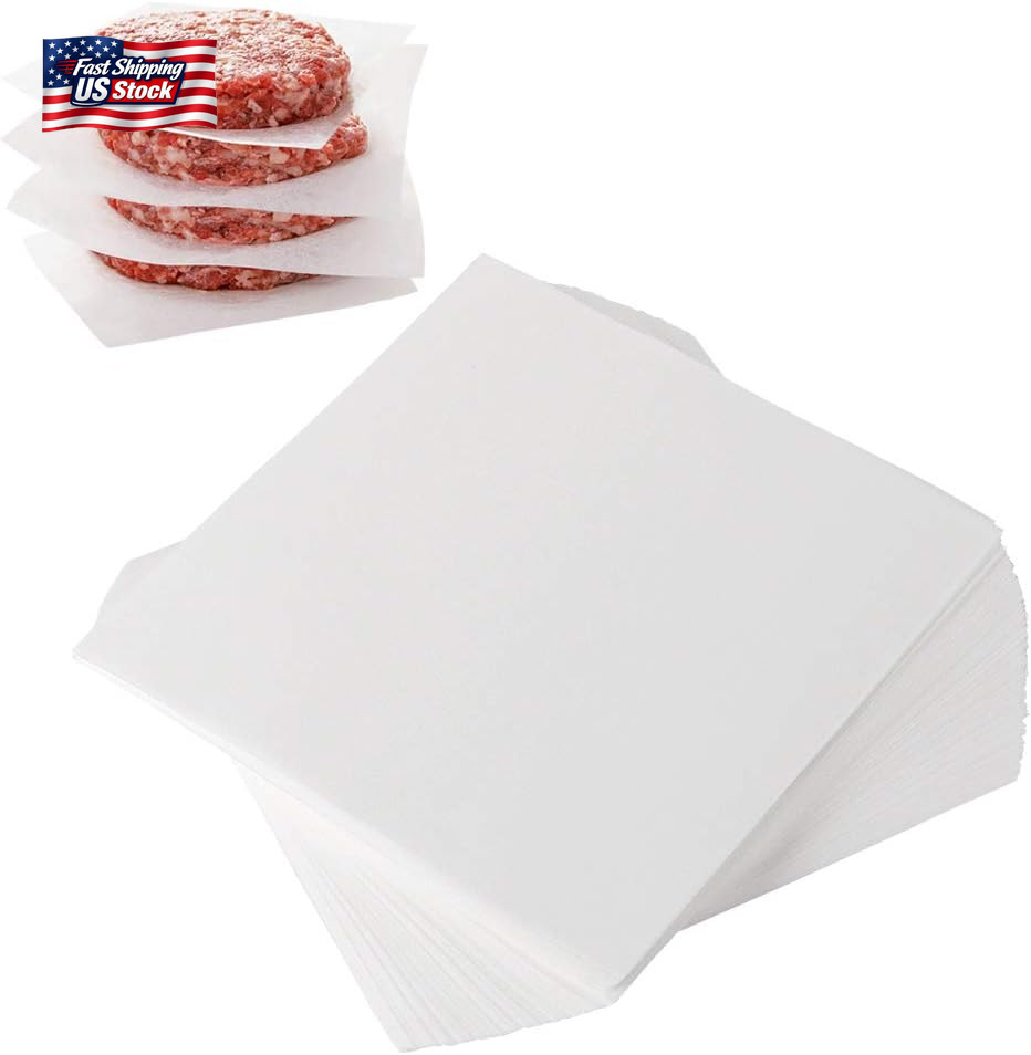 Burger Patty Paper, 5.5 X 5.5In, Set of 300, Patty Paper Squares, Baking Parchme