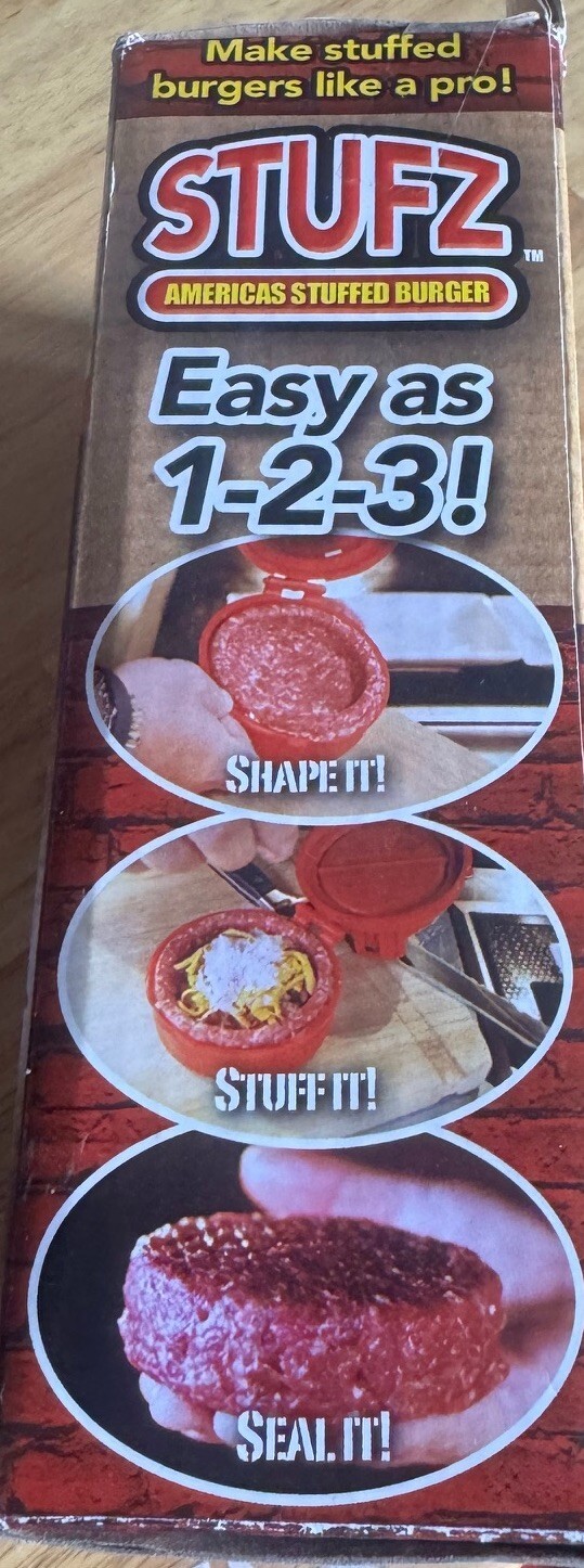 Stufz Stuffed Burger Press Hamburger Patty Maker As Seen On TV gallery