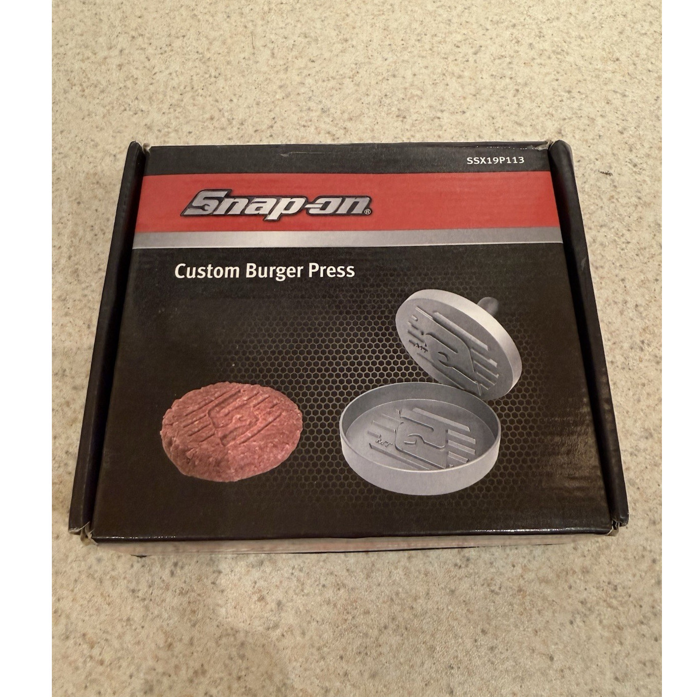 Snap-on Custom Burger Press SSX19P113 Metal Silver Single gallery