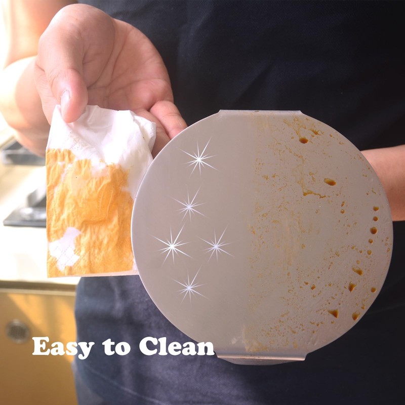 5.5 Inch Burger Press, Food Grade 304 Stainless Steel Hamburger Patty Maker w... gallery