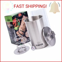 YEIRFEIR Deli Meat Press and Ham Maker – 304 Stainless Steel Lunch Meat Press wi