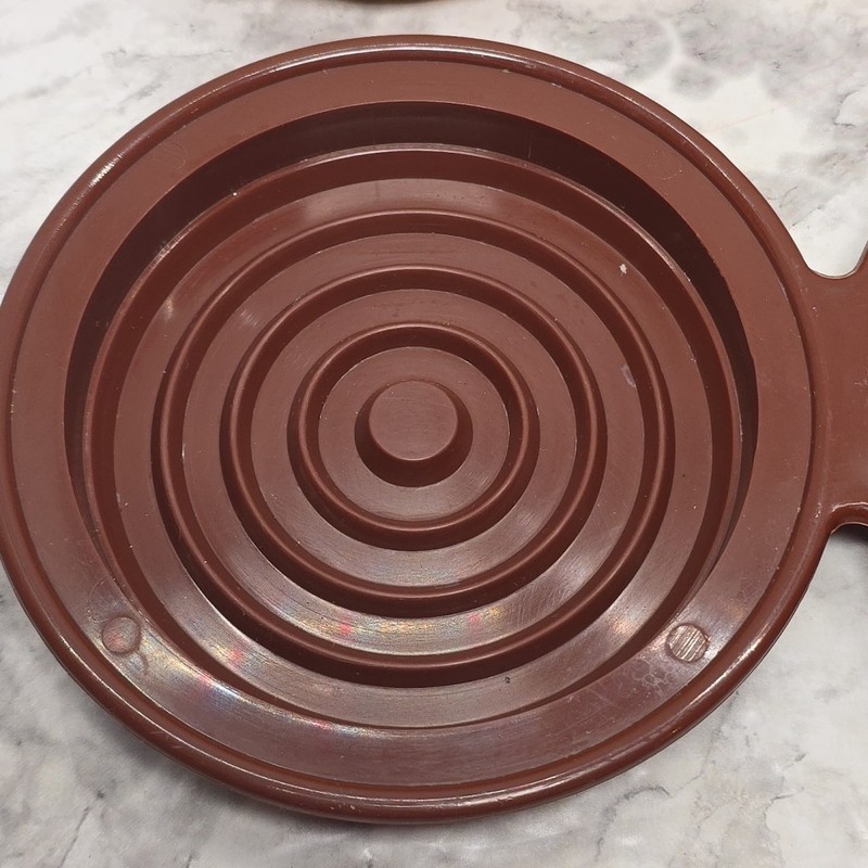 Vtg Charcoal Companion Double Hamburger Press Mold 2005 Burger Circular Patties gallery