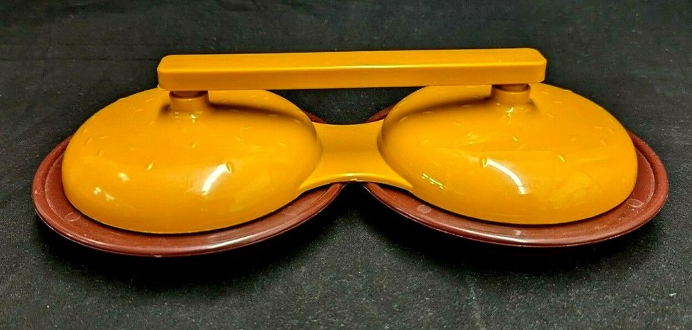 2005 Charcoal Champion Dual Hamburger Press/Molds Makes 2 4.5" Circular Burgers