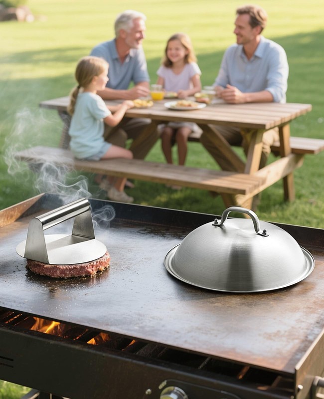 homenote Griddle Accessories for Blackstone, Commercial Grade 12 Inch Heavy D... gallery