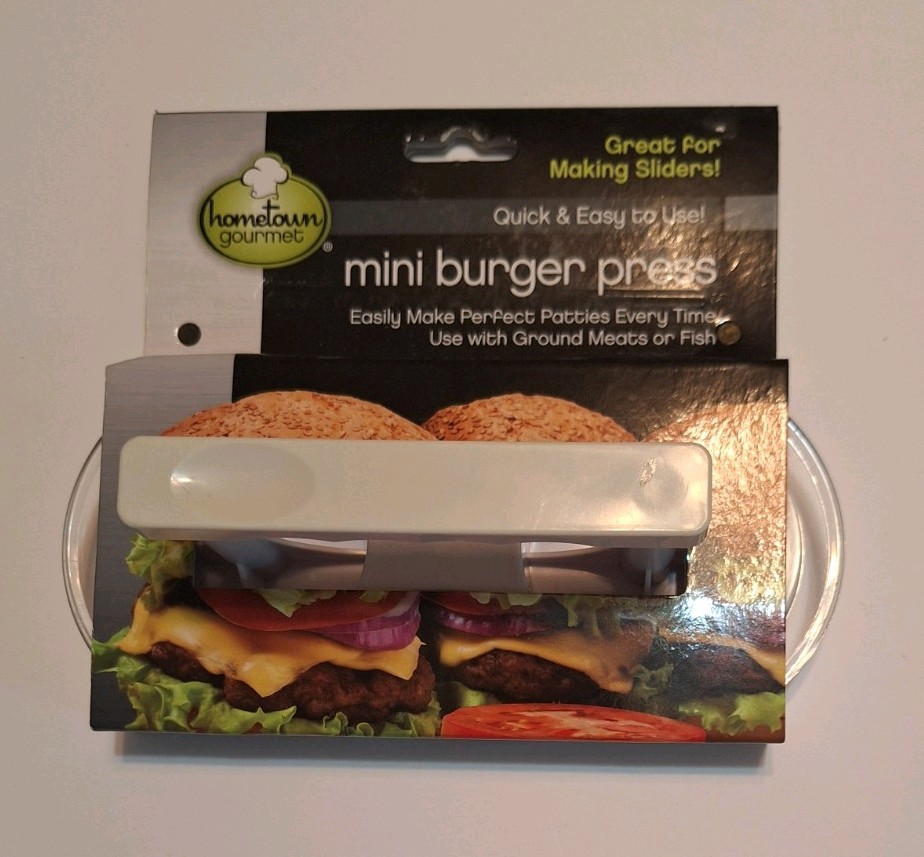 Hometown Gourmet Mini Burger Press Great For Making Sliders Brand New