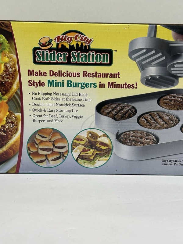 As Seen On TV Big City Slider Station Mini Burger Maker Pan Hamburger gallery