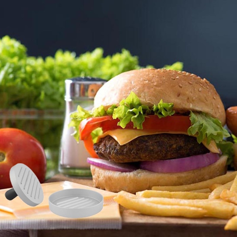 Aluminum Burger Press Patty Maker with 200 Non Stick Papers Dishwasher Safe gallery