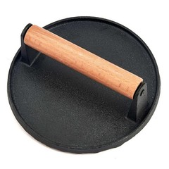 Cast Iron Smash Burger Press 7 Inch Heavy Duty Hamburger Weight Tool Leonyo