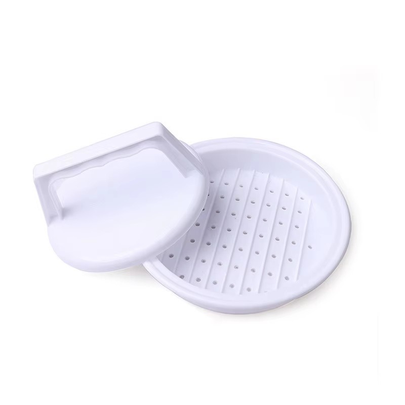3in1 Non-Stick Hamburger Patty Maker Stuffed Burger Press Sliders BBQ Molds US gallery