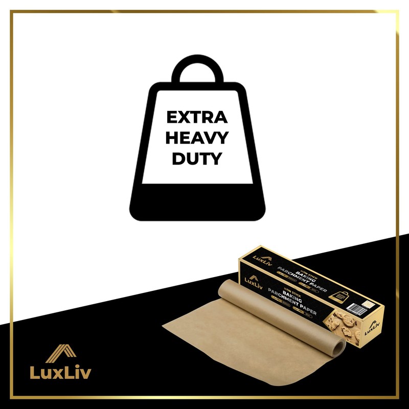 LuxLiv® Unbleached Brown Parchment Paper Roll – Natural 1ft x 164ft, gallery
