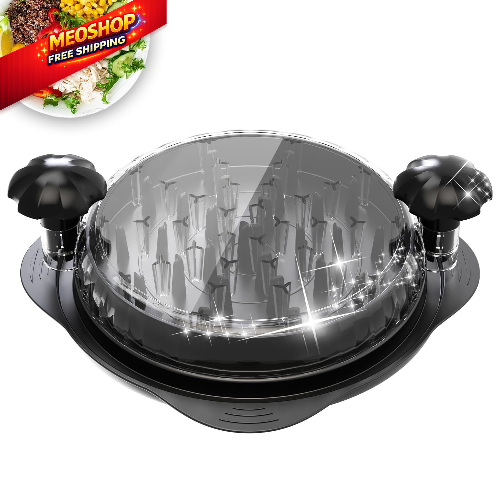 XUPAINC XL11.5” Chicken Shredder, Large Pro Meat Shredder Tool Normal, Black gallery
