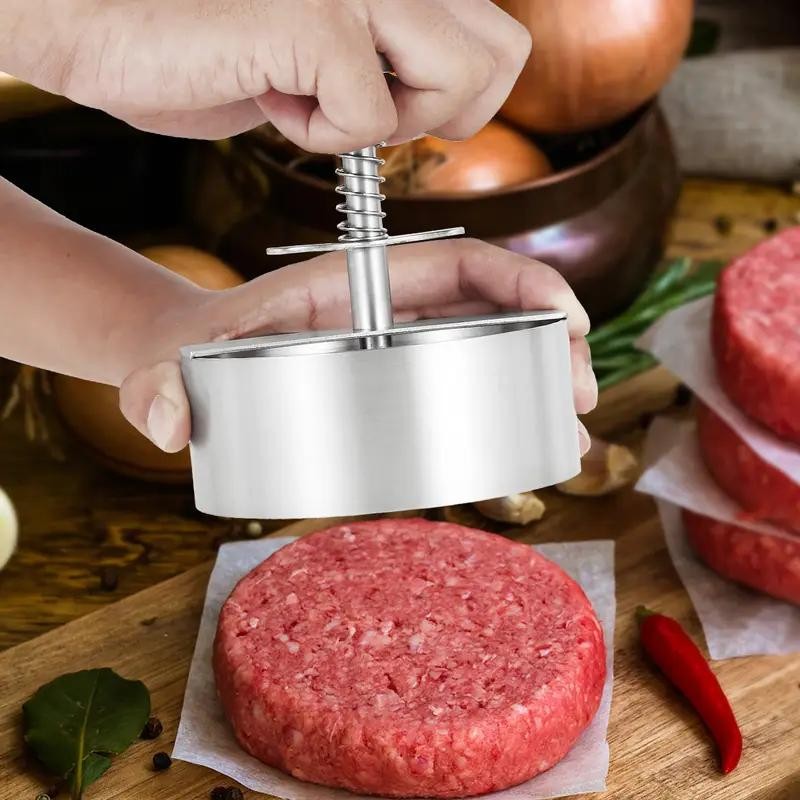 Non‑stick Burger Press Mold for Shaping Beef, Cheese, or Veggie Patties Easily." gallery