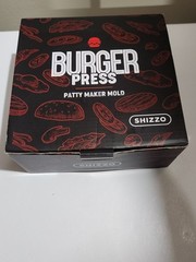 SHIZZO Smash Burger Press Kit 7′ Heavy Duty Cast Iron Bacon Smasher with 50 Patt