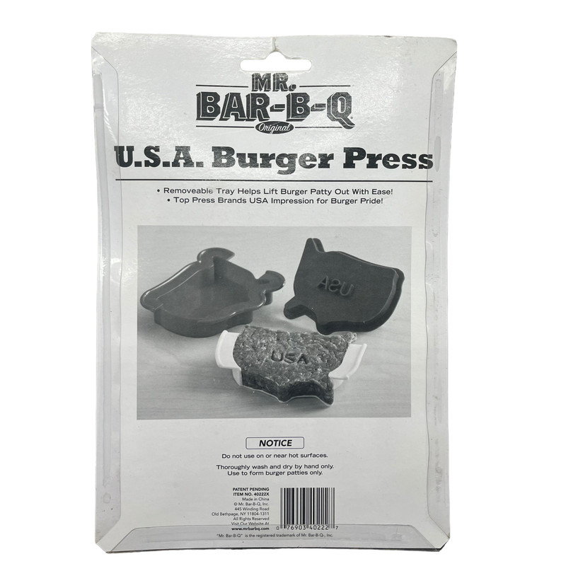 Mr. Bar-B-Q Original USA Burger Press NEW gallery