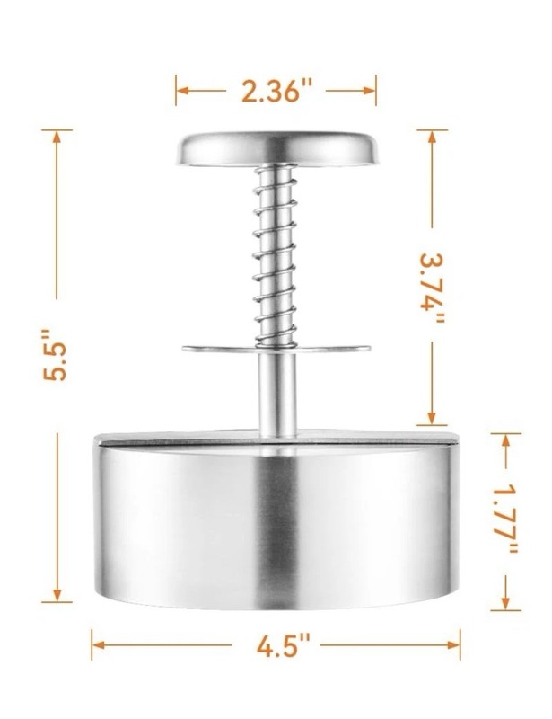 Brigii Stainless Steel Burger Press Hamburger Patty Maker gallery