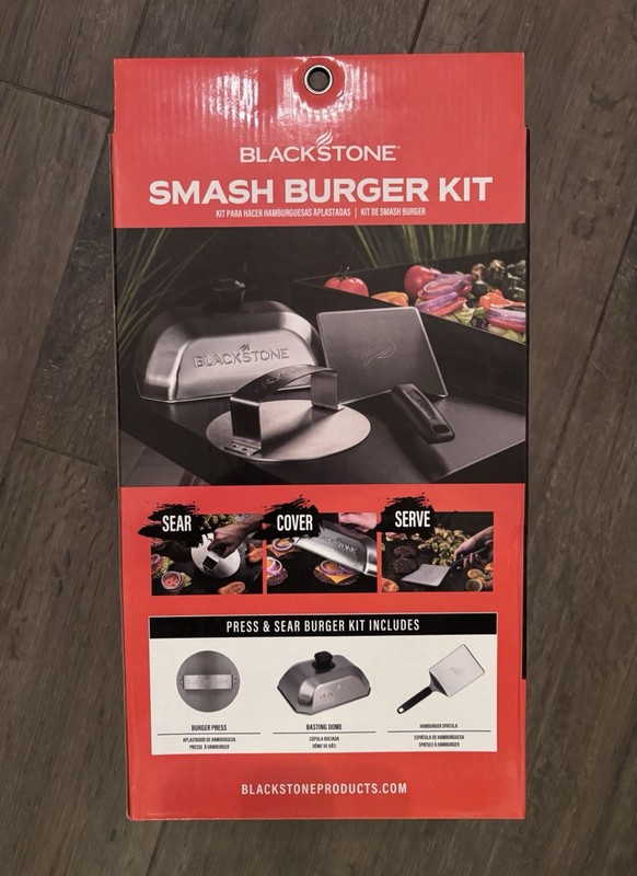 Blackstone Smash Burger Kit, 3-Piece Stainless Steel - BRAND NEW! gallery