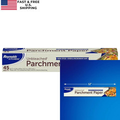 Reynolds Kitchens Unbleached Parchment Paper 45 Sq Ft (Pack of 1), Brown