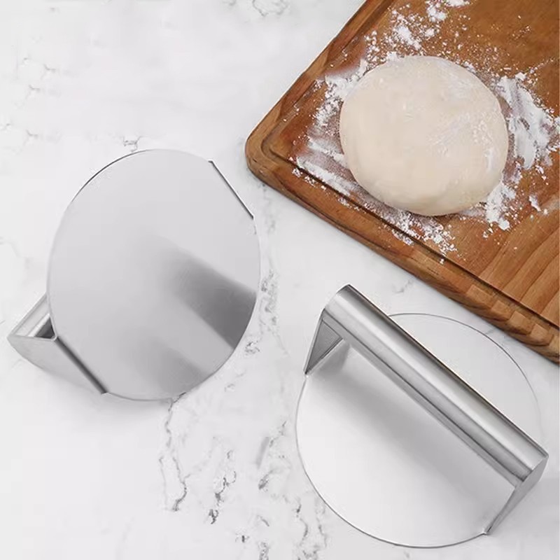 Stainless Steel Burger Press, 5.5 Inch Round Smasher,Non-Stick Smooth Hamburger gallery