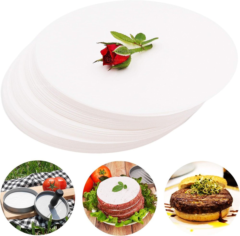 Meykers Patty Paper Sheets Perfect for 4.5" Burger Press, Round | 500 Pack