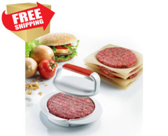 100% New, Burger Press Patty Maker For Grill , BBQ , Perfect Round, Cooking Tool