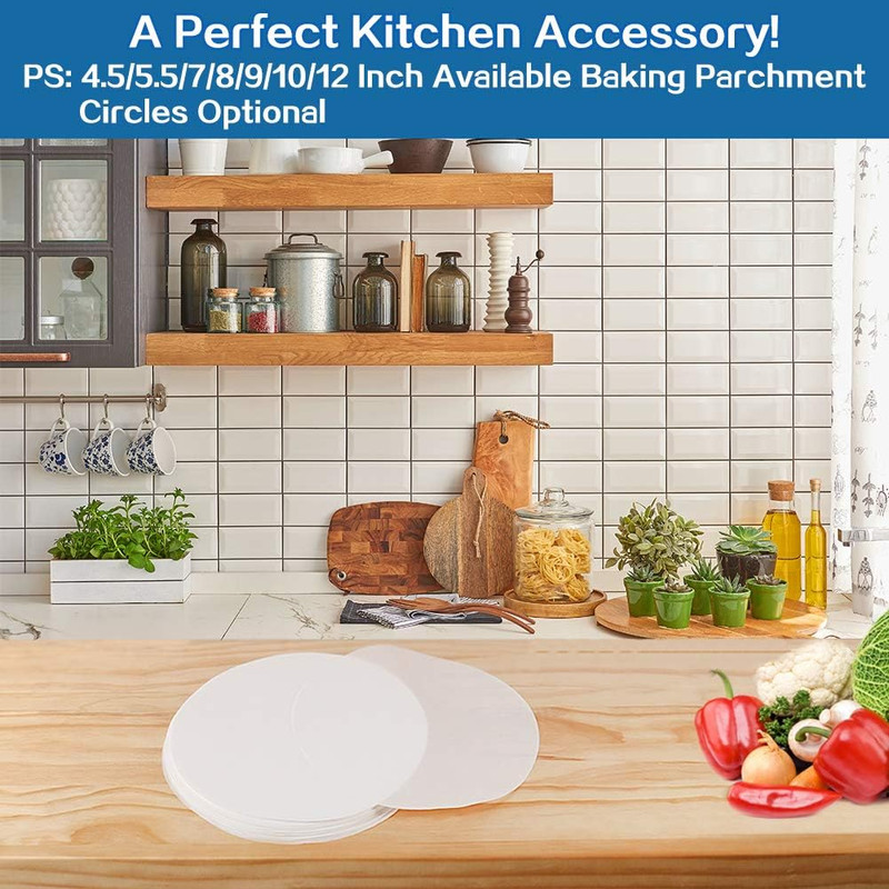 Hamburger Patty Paper round 5.5 Inch, Set of 200, Non Stick Patty Paper Sheets f gallery